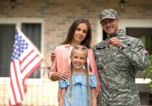 Military family preparing for a coordinated move
